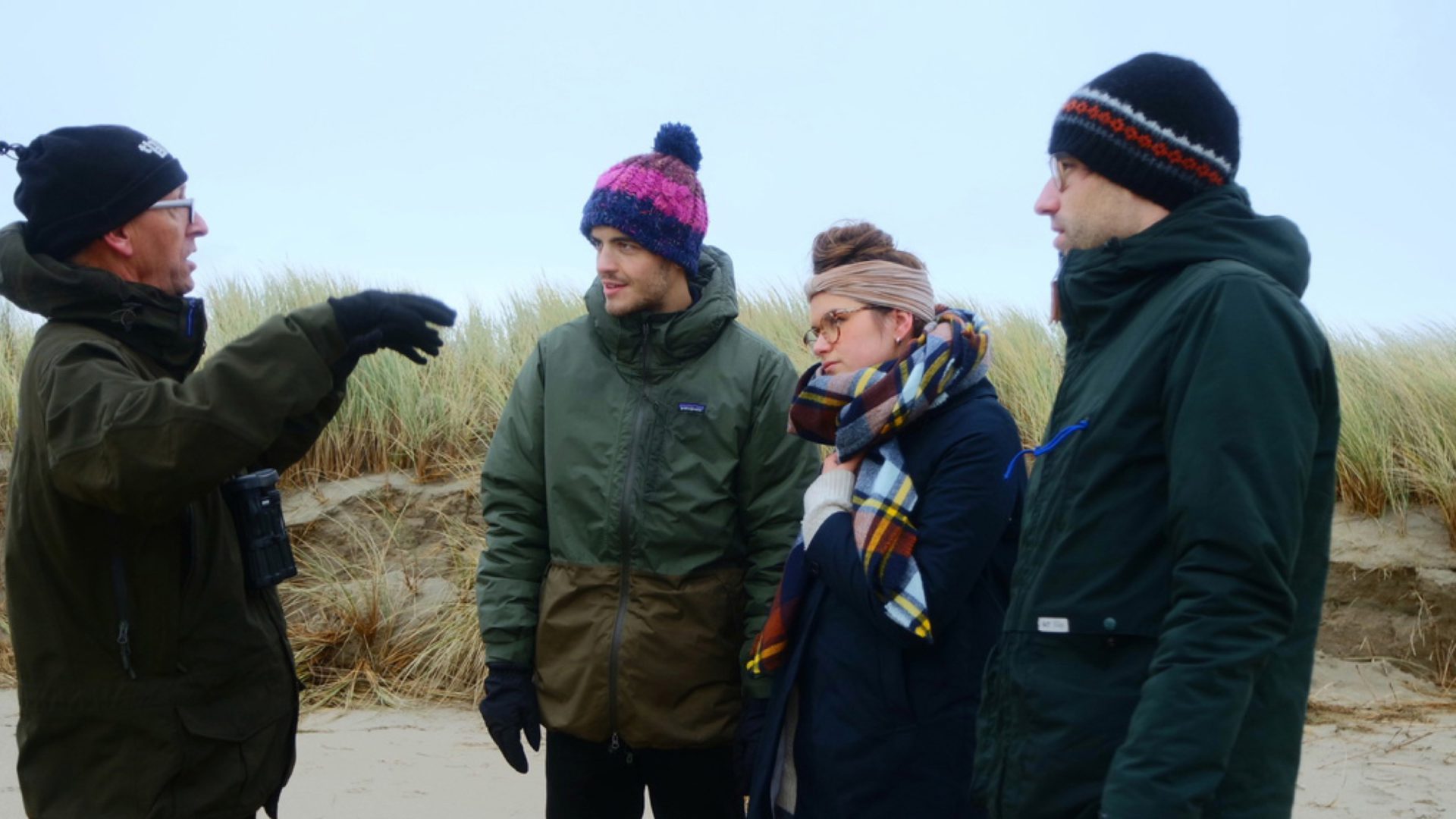 Field research: Ted Sluijter (Ranger with Natuurmonumenten) was kind enough to give us a tour through Haringvliet, the selected area.